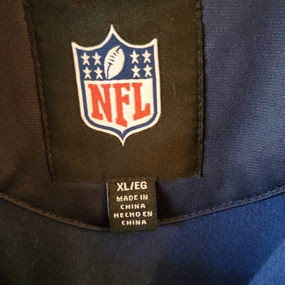 NFL Men's XL Seattle Seahawks Soft Shell Jacket Blue/Green - Picture 4 of 4